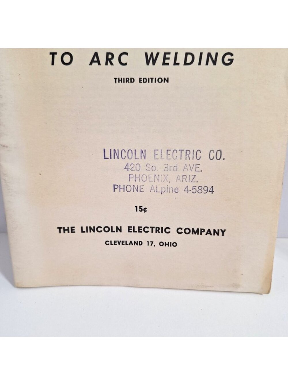 The Lincoln Pocket Guide To Arc Welding Third Edition 1959 Electric Co - Picture 7 of 10